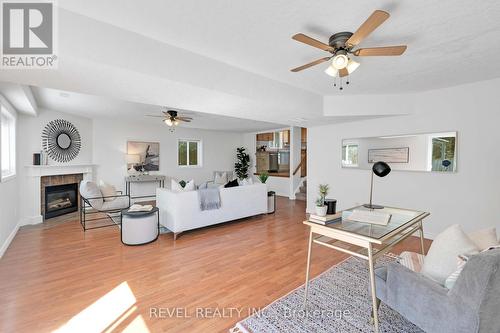 32 Sherwood Street, Orangeville, ON - Indoor Photo Showing Living Room With Fireplace