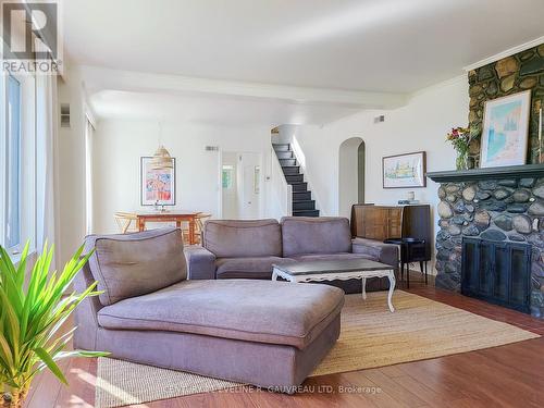 426 Probyn Street, Temiskaming Shores, ON - Indoor Photo Showing Living Room With Fireplace