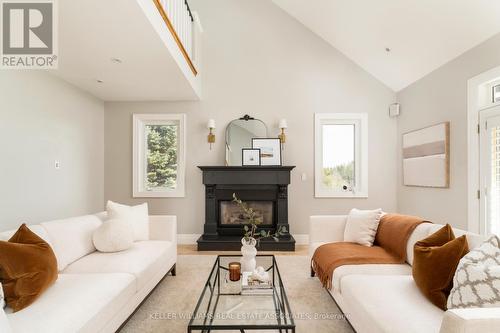 50 Lyonsview Lane, Caledon, ON - Indoor Photo Showing Living Room With Fireplace