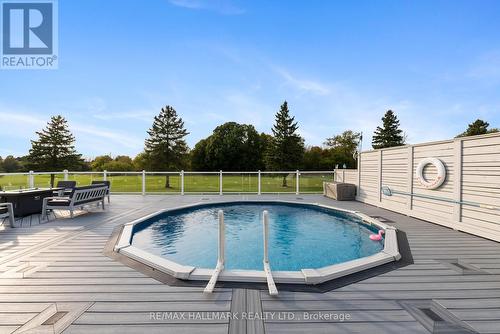 1557 Frankford Stirling Road, Quinte West, ON - Outdoor With Above Ground Pool With Deck Patio Veranda