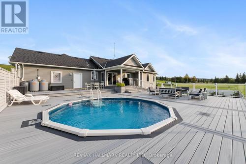 1557 Frankford Stirling Road, Quinte West, ON - Outdoor With Above Ground Pool With Deck Patio Veranda