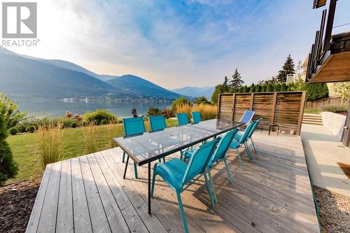 988  3A Highway, Nelson, BC - Outdoor With Deck Patio Veranda With View