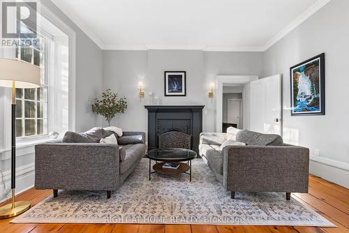 28 University Avenue W, Cobourg, ON - Indoor Photo Showing Living Room With Fireplace