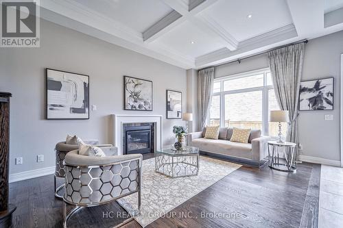 53 St Ives Crescent, Whitby, ON - Indoor Photo Showing Living Room With Fireplace