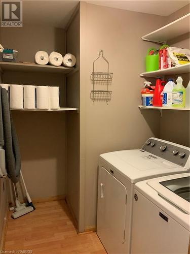 Main floor Laundry & Central Vac - 20 Cape Hurd Road S, Tobermory, ON - Indoor Photo Showing Laundry Room