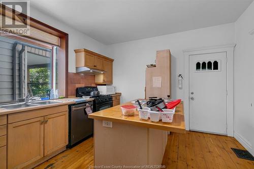 653 Bruce Avenue, Windsor, ON - Indoor Photo Showing Kitchen With Double Sink