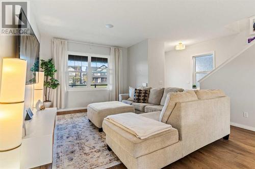 138 Midgrove Greenway Sw, Airdrie, AB - Indoor Photo Showing Living Room