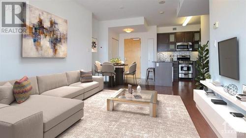 40 Nepean Street Unit#2306, Ottawa, ON - Indoor Photo Showing Living Room