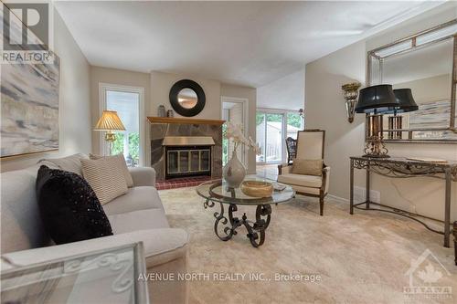 54 Pinetrail Crescent, Ottawa, ON - Indoor Photo Showing Living Room With Fireplace