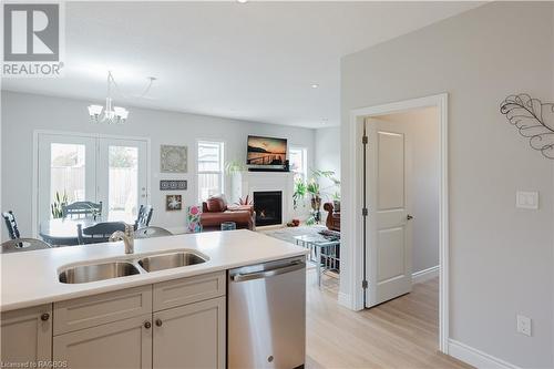 1050 Waterloo Street Unit# 3, Saugeen Shores, ON - Indoor Photo Showing Kitchen With Double Sink