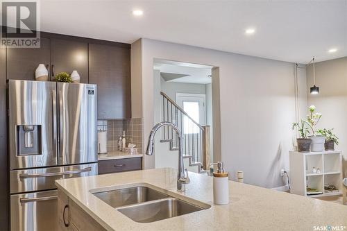 309 Germain Manor, Saskatoon, SK - Indoor Photo Showing Kitchen With Double Sink With Upgraded Kitchen