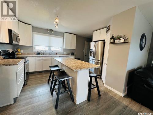 621 Central Avenue S, Swift Current, SK - Indoor Photo Showing Kitchen With Double Sink