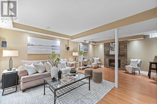 999 Grandlea Court, Oshawa (Pinecrest), ON - Indoor Photo Showing Living Room With Fireplace