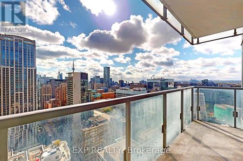 3203 - 38 Grenville Street, Toronto, ON - Outdoor With Balcony With View