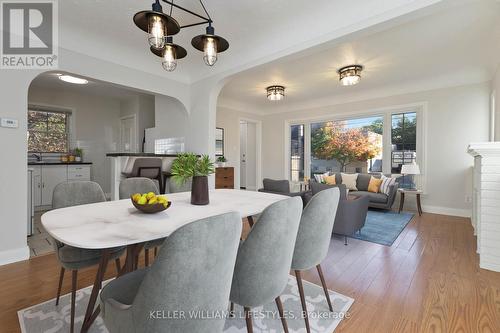 177 Cathcart Street, London, ON - Indoor Photo Showing Dining Room With Fireplace