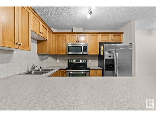 #230 1520 Hammond Gate Ga Nw, Edmonton, AB - Indoor Photo Showing Kitchen With Double Sink