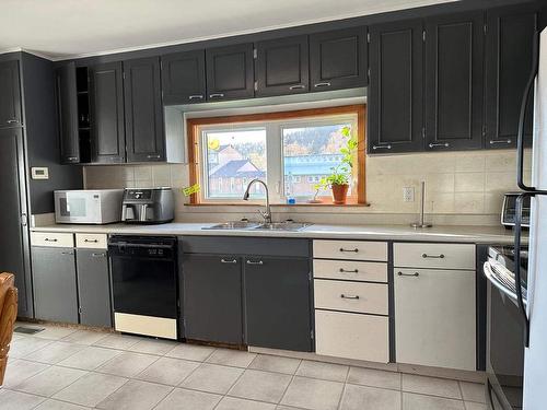 318 Manitoba Street, Schreiber, ON - Indoor Photo Showing Kitchen With Double Sink