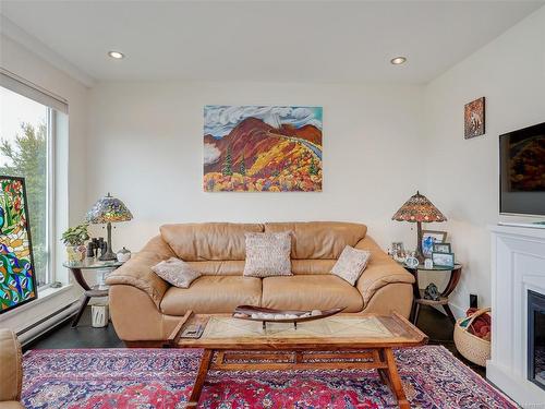 6496 Lanark Rd, Sooke, BC - Indoor Photo Showing Living Room With Fireplace