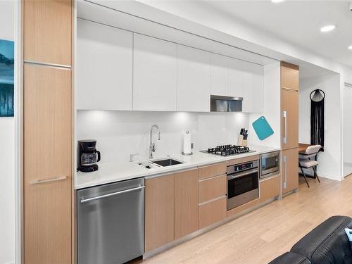 209-1033 Cook St, Victoria, BC - Indoor Photo Showing Kitchen With Upgraded Kitchen