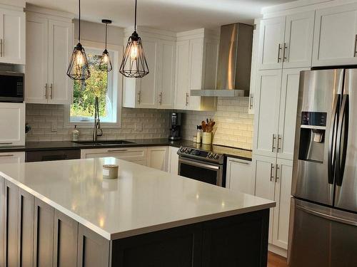 Kitchen - 971  - 971A Ch. De La Montagne, Sainte-Agathe-Des-Monts, QC - Indoor Photo Showing Kitchen With Double Sink With Upgraded Kitchen