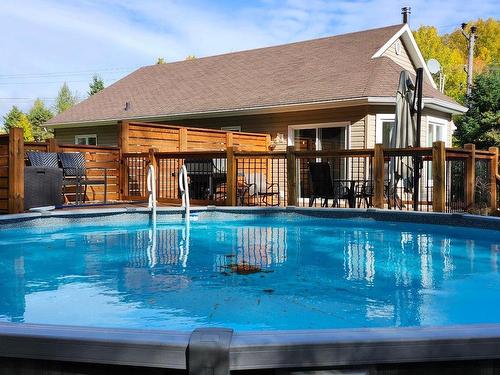 Pool - 971  - 971A Ch. De La Montagne, Sainte-Agathe-Des-Monts, QC - Outdoor With Above Ground Pool