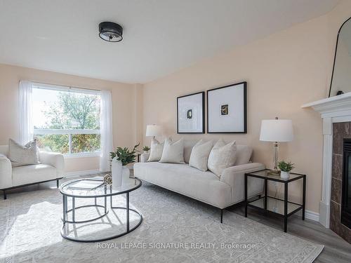 20 Rachlin Dr, Halton Hills, ON - Indoor Photo Showing Living Room With Fireplace