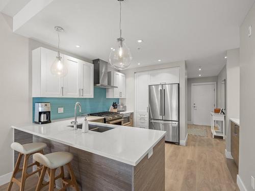 308-1820 Maple Ave South, Sooke, BC - Indoor Photo Showing Kitchen With Double Sink With Upgraded Kitchen