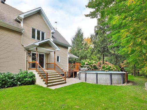 Backyard - 1408Z Rue Laplante, Saint-Valérien-De-Milton, QC - Outdoor With Above Ground Pool