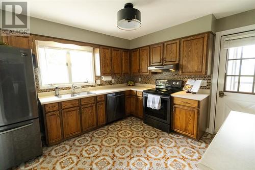 1102 Second Concession Road North, Amherstburg, ON - Indoor Photo Showing Kitchen With Double Sink