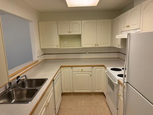 102-2401 South Main Street, Penticton, BC - Indoor Photo Showing Kitchen With Double Sink