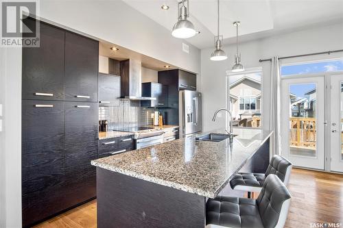 835 Sauer Lane, Saskatoon, SK - Indoor Photo Showing Kitchen With Double Sink With Upgraded Kitchen