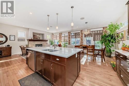 182 Cranarch Place Se, Calgary, AB - Indoor Photo Showing Kitchen With Double Sink