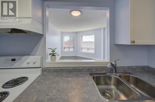 803 - 10 Ellen Street E, Kitchener, ON - Indoor Photo Showing Kitchen With Double Sink