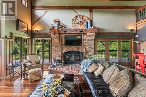 3111 Faywell Road, Pelham, ON - Indoor Photo Showing Living Room With Fireplace