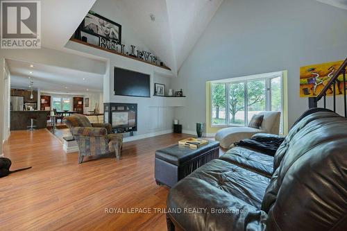 6152 Bostwick Road, Central Elgin (Union), ON - Indoor Photo Showing Living Room With Fireplace