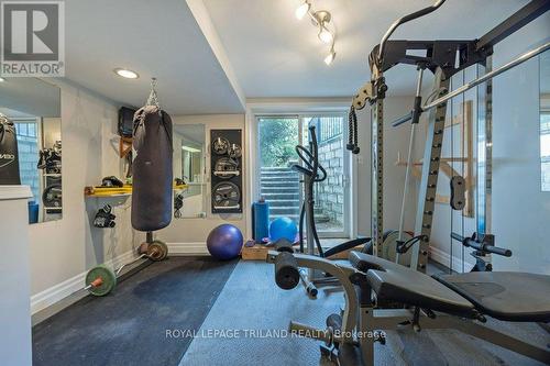 6152 Bostwick Road, Central Elgin (Union), ON - Indoor Photo Showing Gym Room