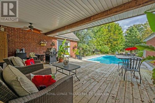 6152 Bostwick Road, Central Elgin (Union), ON - Outdoor With In Ground Pool With Deck Patio Veranda With Exterior