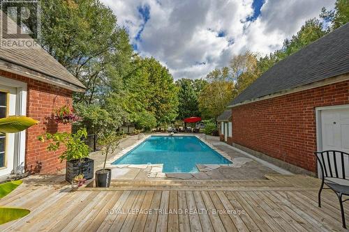 6152 Bostwick Road, Central Elgin (Union), ON - Outdoor With In Ground Pool With Deck Patio Veranda