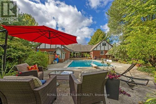 6152 Bostwick Road, Central Elgin (Union), ON - Outdoor With In Ground Pool With Deck Patio Veranda