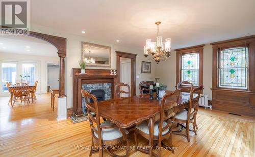 186 Third Street, Collingwood, ON - Indoor Photo Showing Dining Room With Fireplace