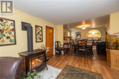 318588 Grey Rd 1, Georgian Bluffs, ON - Indoor With Fireplace