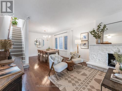 28 Juniper Avenue, Toronto, ON - Indoor Photo Showing Living Room With Fireplace