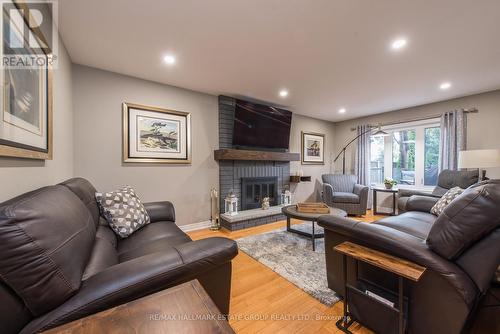 5 Cochrane Avenue, Brampton, ON - Indoor Photo Showing Living Room With Fireplace