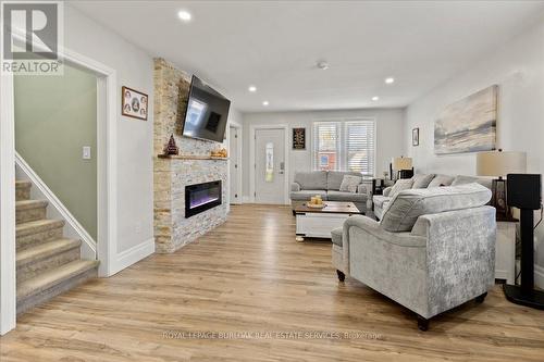 103 Norfolk Avenue, Cambridge, ON - Indoor Photo Showing Living Room With Fireplace