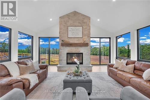 266 York Road, Haldimand, ON - Indoor Photo Showing Living Room With Fireplace