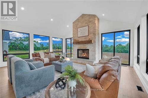 266 York Road, Haldimand, ON - Indoor Photo Showing Living Room With Fireplace