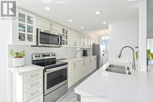 1403 - 30 Malta Avenue, Brampton, ON - Indoor Photo Showing Kitchen With Stainless Steel Kitchen With Double Sink With Upgraded Kitchen