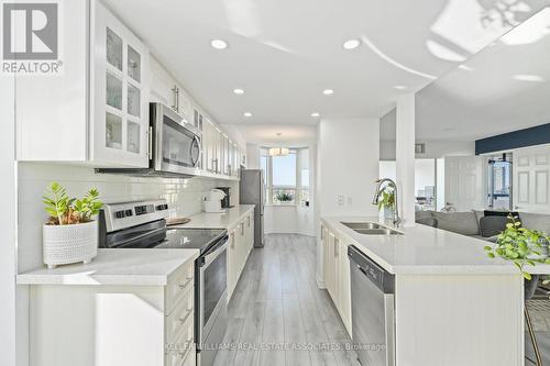 1403 - 30 Malta Avenue, Brampton, ON - Indoor Photo Showing Kitchen With Stainless Steel Kitchen With Double Sink With Upgraded Kitchen