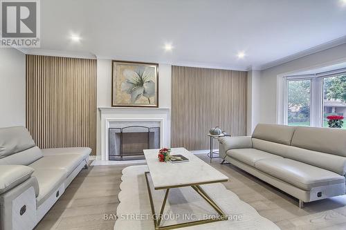 4149 Bridlepath Trail, Mississauga, ON - Indoor Photo Showing Living Room With Fireplace