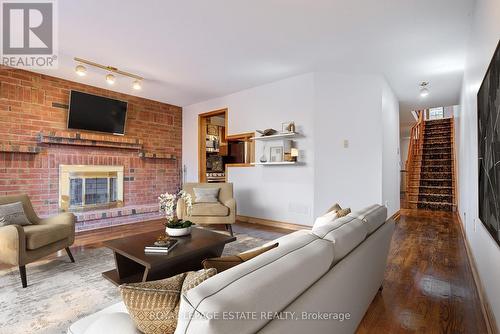 187 Holborne Avenue, Toronto, ON - Indoor Photo Showing Living Room With Fireplace